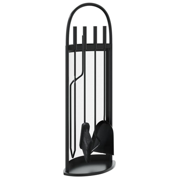 5-teiliges Kaminbesteck-Set 23 x 15 x 66 cm Stahl