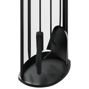 5-teiliges Kaminbesteck-Set 23 x 15 x 66 cm Stahl