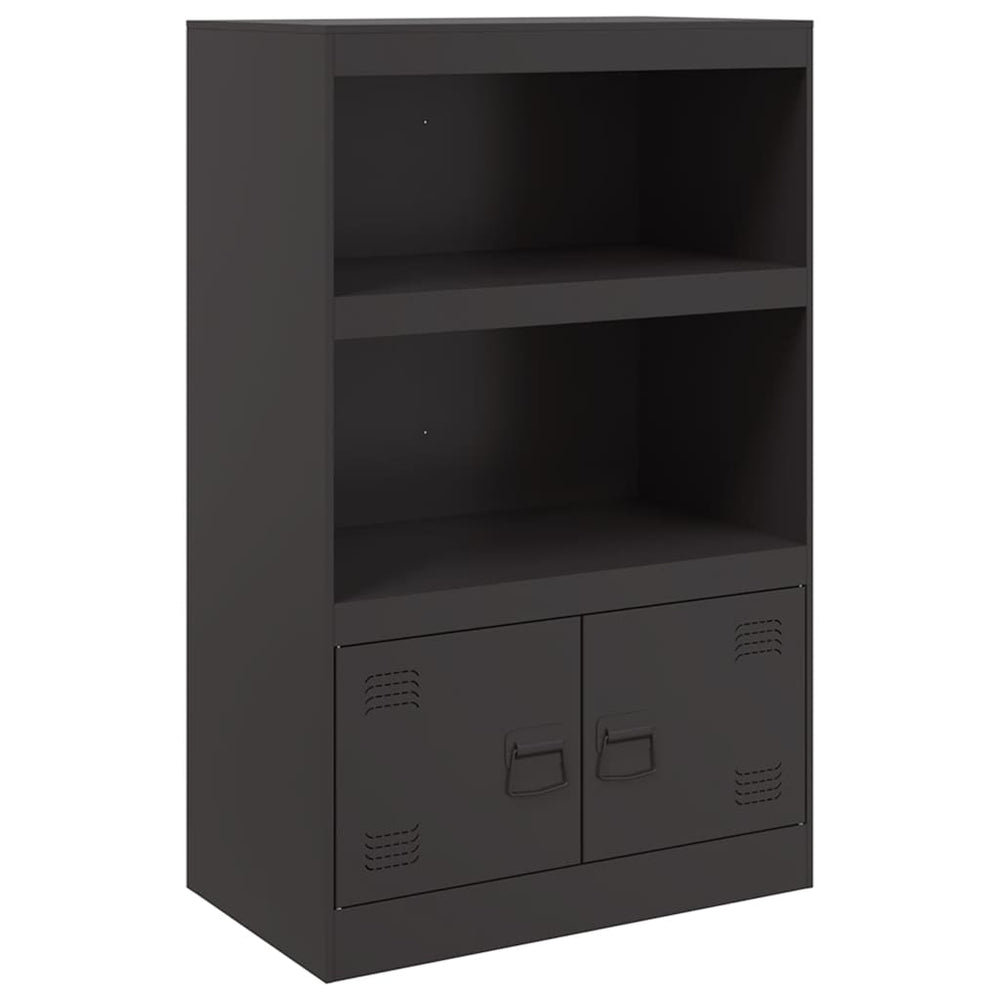 Schwarzes Stahl Sideboard, 67x39x107 cm