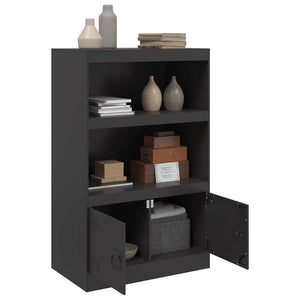 Schwarzes Stahl Sideboard, 67x39x107 cm