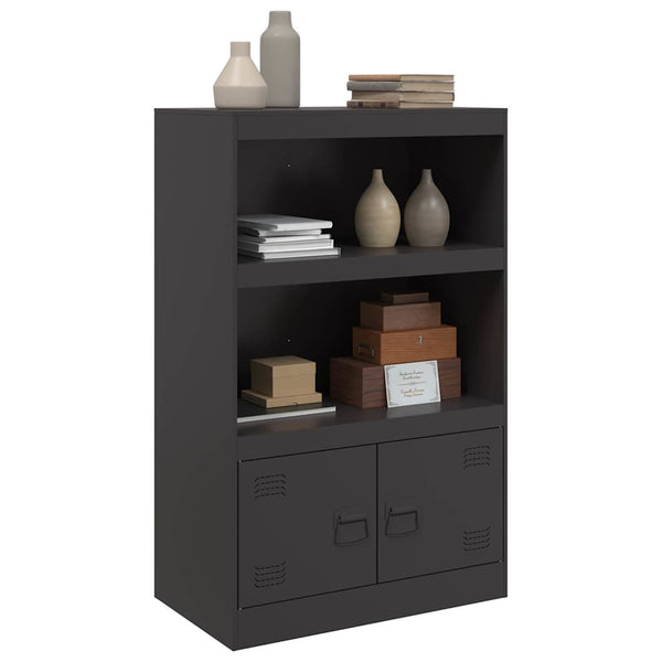 Schwarzes Stahl Sideboard, 67x39x107 cm