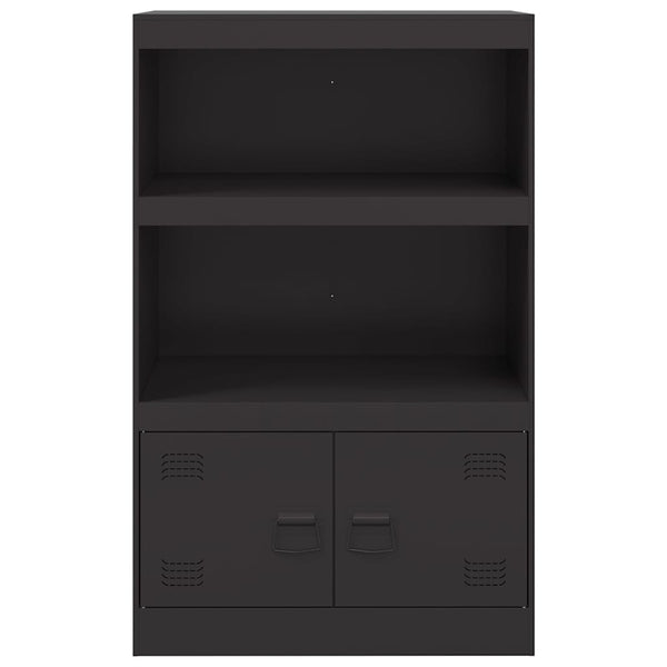 Schwarzes Stahl Sideboard, 67x39x107 cm