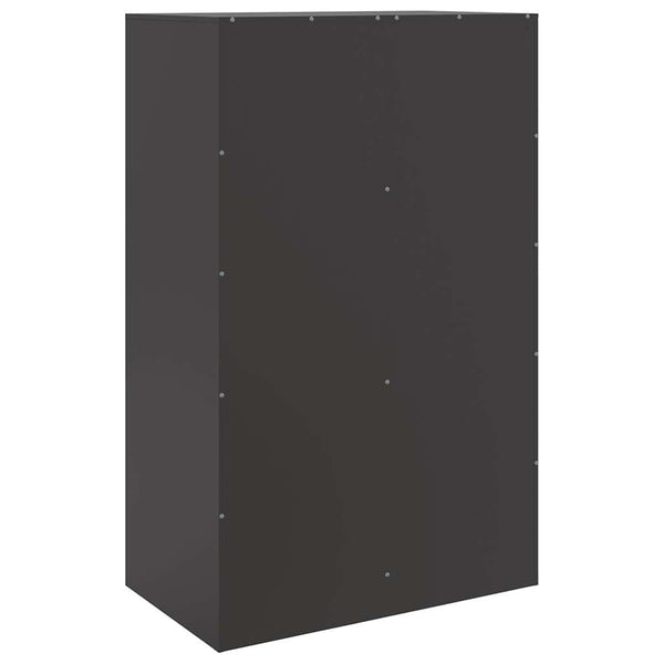 Schwarzes Stahl Sideboard, 67x39x107 cm