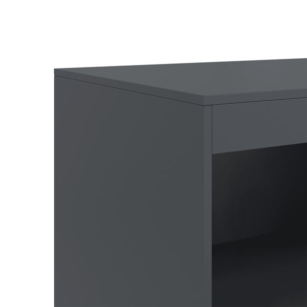 Sideboard Anthrazit 67x39x107 cm Stahl