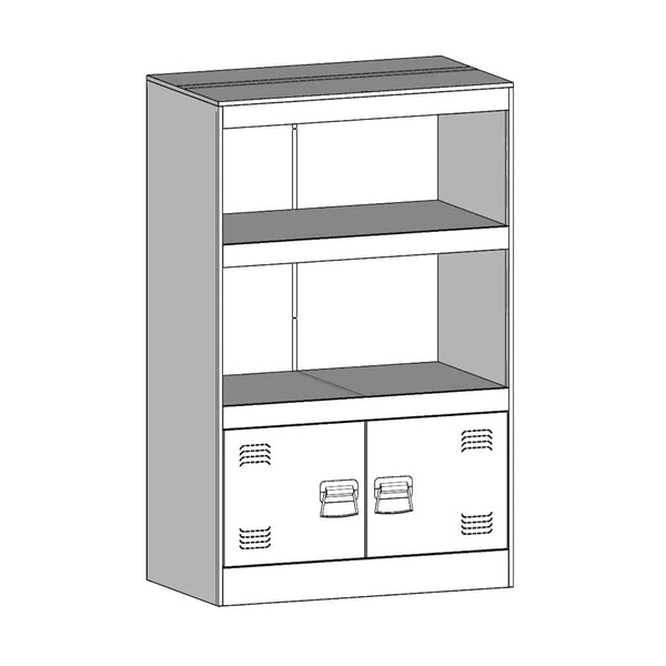 Sideboard Anthrazit 67x39x107 cm Stahl