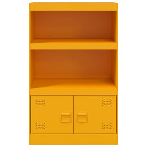 Sideboard Senfgelb 67x39x107 cm Stahl
