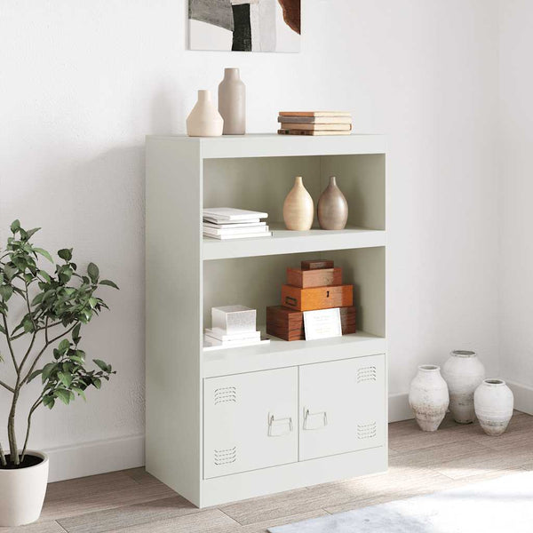 Weißes Stahl Sideboard 67x39x107 cm