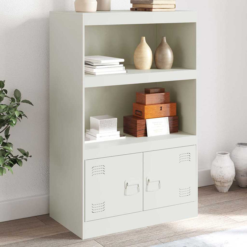 Weißes Stahl Sideboard 67x39x107 cm