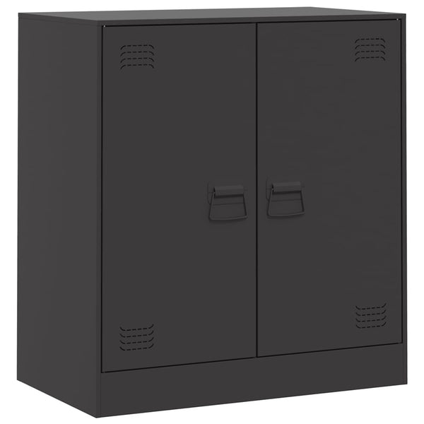 Schwarzes Stahl Sideboard 67 cm