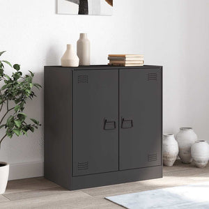 Schwarzes Stahl Sideboard 67 cm