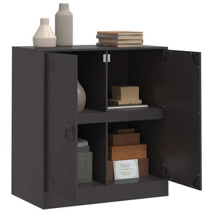 Schwarzes Stahl Sideboard 67 cm