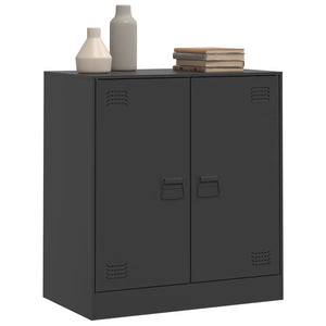 Schwarzes Stahl Sideboard 67 cm