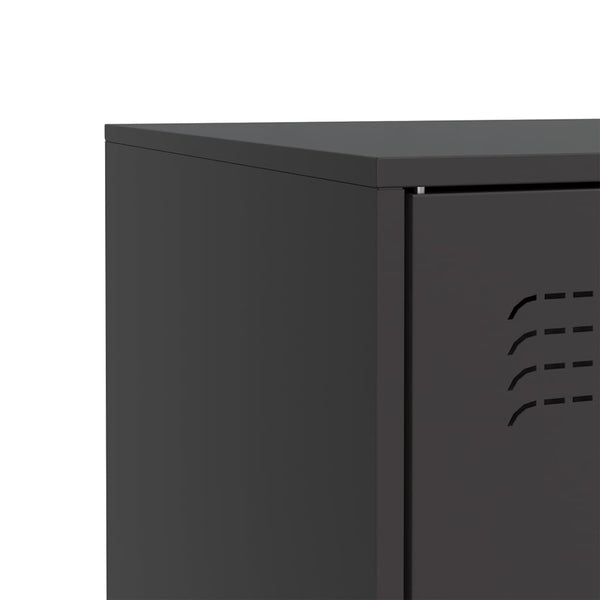 Schwarzes Stahl Sideboard 67 cm