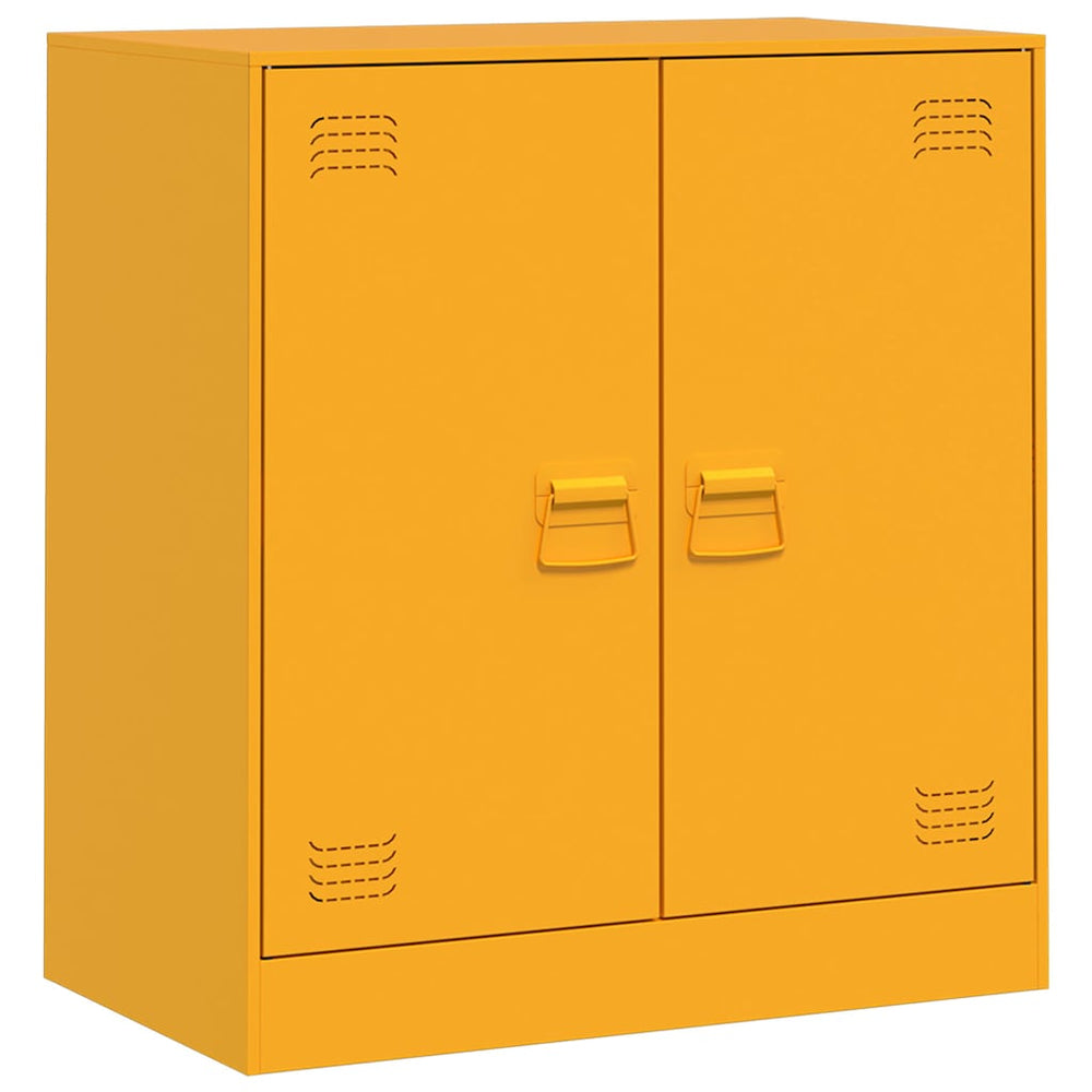 Senfgelbes Sideboard 67x39x73 cm Stahl