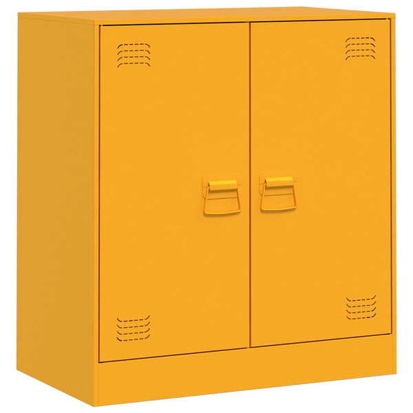 Senfgelbes Sideboard 67x39x73 cm Stahl