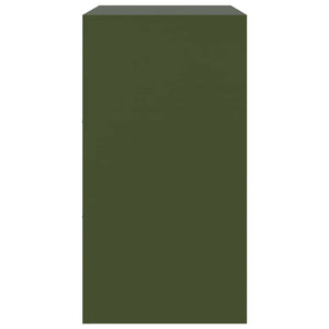 Olivgrünes Sideboard 67x73 cm aus Stahl