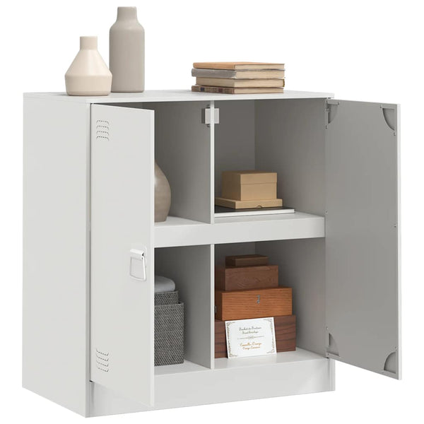 Weißes Stahl Sideboard 67 cm