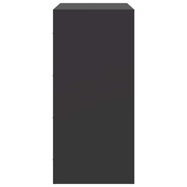 Schwarzes Stahl Sideboard 67x39x83 cm
