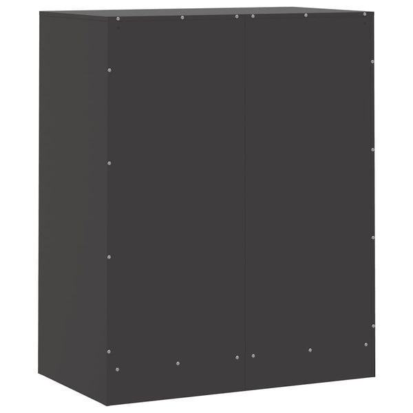 Schwarzes Stahl Sideboard 67x39x83 cm