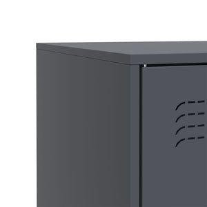 Sideboard Anthrazit 67x39x83 cm Stahl