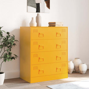 Senfgelbes Sideboard 67x39x83cm