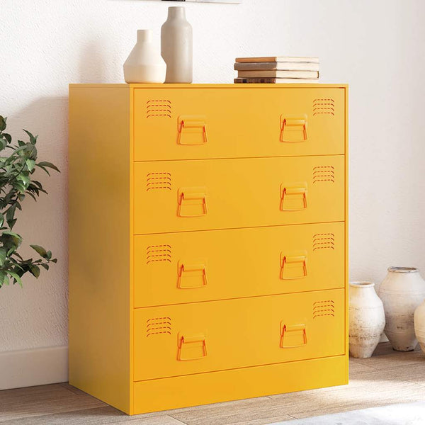 Senfgelbes Sideboard 67x39x83cm