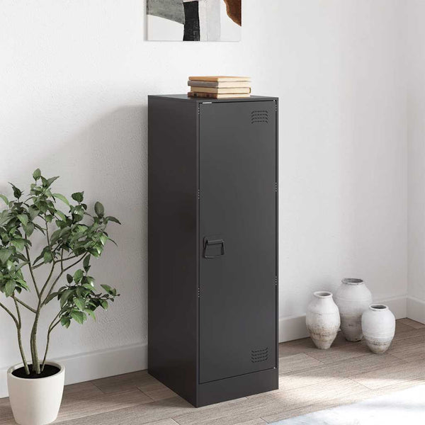 Schwarzes Stahl Sideboard 34,5x39x107 cm