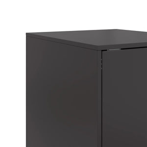 Schwarzes Stahl Sideboard 34,5x39x107 cm