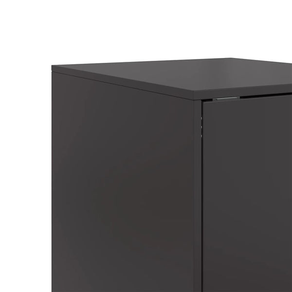 Schwarzes Stahl Sideboard 34,5x39x107 cm