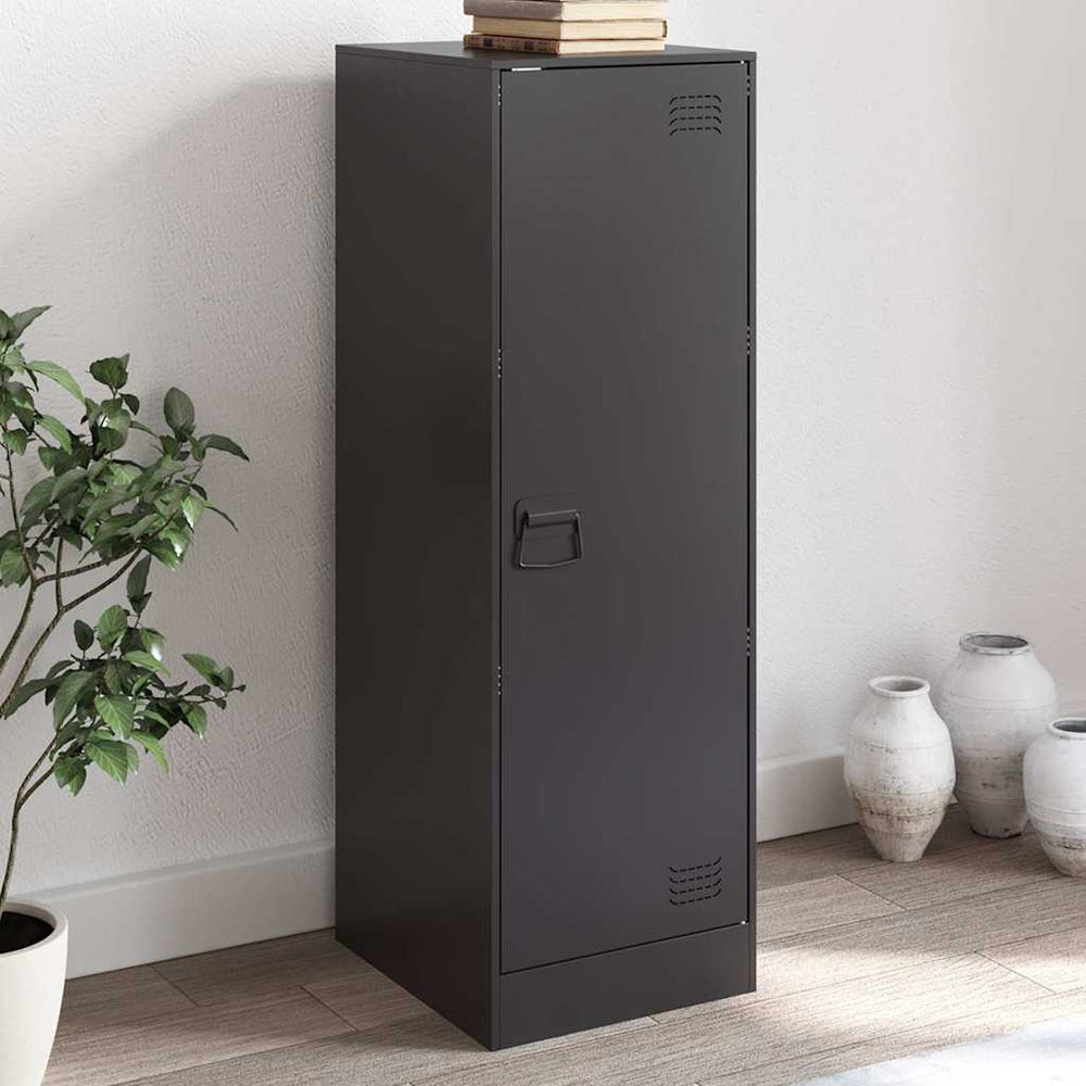 Schwarzes Stahl Sideboard 34,5x39x107 cm