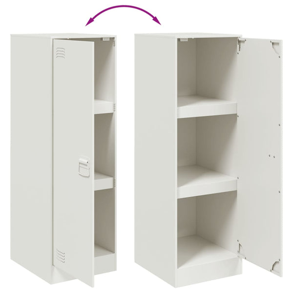 Weißes Sideboard Stahl 34,5x39x107 cm