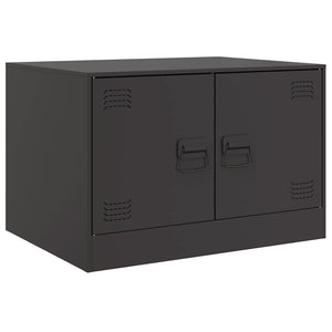 Schwarzer Couchtisch Stahl 67x50x44 cm