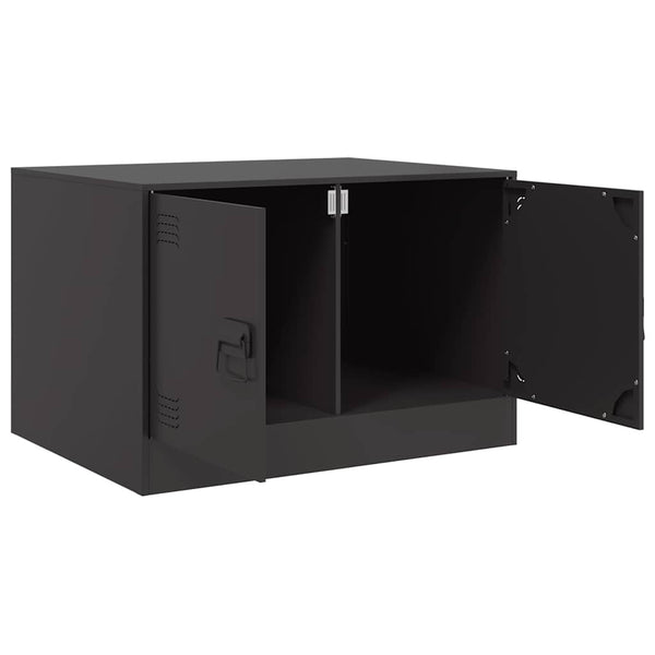 Schwarzer Couchtisch Stahl 67x50x44 cm