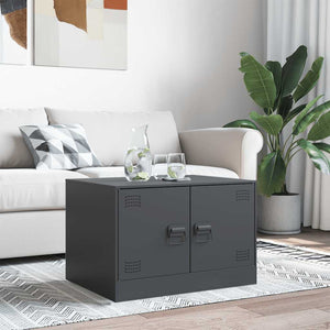 Anthrazit Couchtisch Stahl 67x50 cm