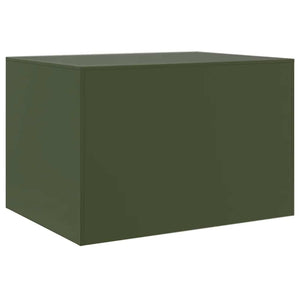 Olivgrüner Couchtisch 67x50 cm Stahl