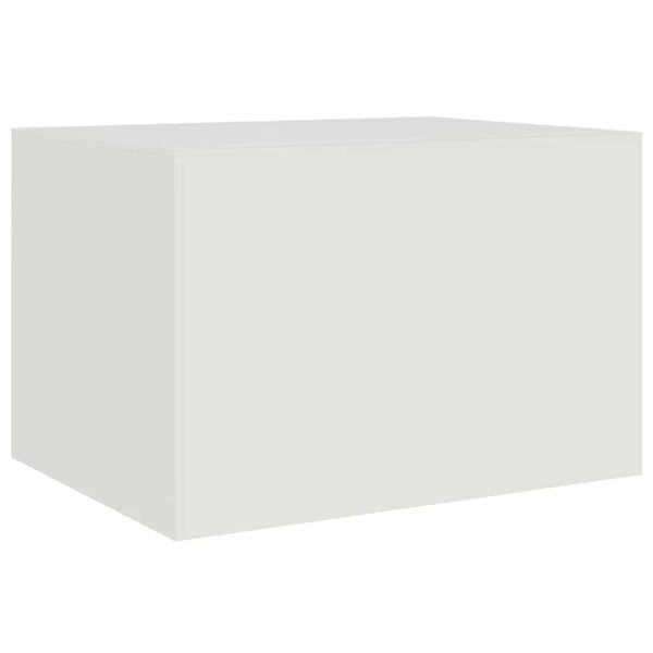 Weißer Couchtisch 67x50 cm Stahl