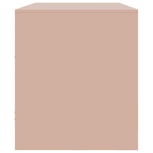 Rosa TV-Schrank aus Stahl, 99 cm