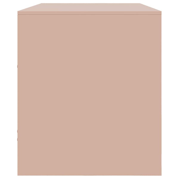 Rosa TV-Schrank aus Stahl, 99 cm