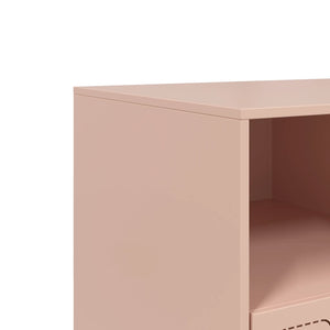 Rosa TV-Schrank aus Stahl, 99 cm