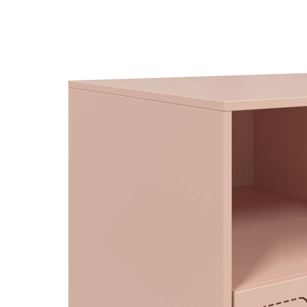 Rosa TV-Schrank aus Stahl, 99 cm