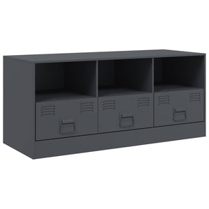 Anthrazit TV-Schrank aus Stahl, 99 cm