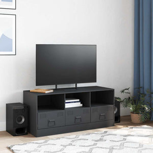 Anthrazit TV-Schrank aus Stahl, 99 cm