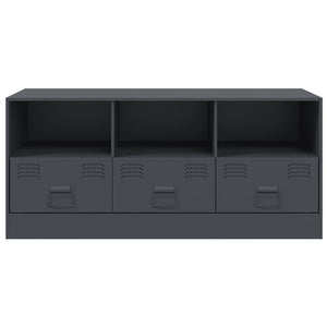 Anthrazit TV-Schrank aus Stahl, 99 cm