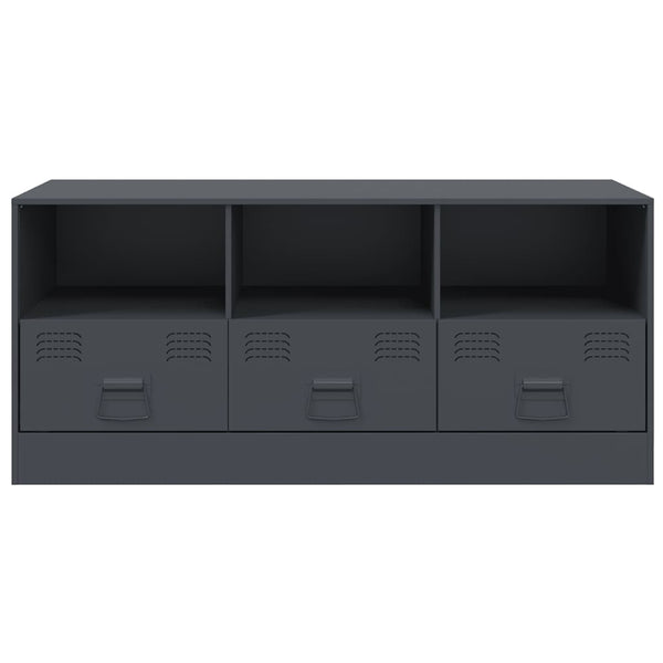 Anthrazit TV-Schrank aus Stahl, 99 cm
