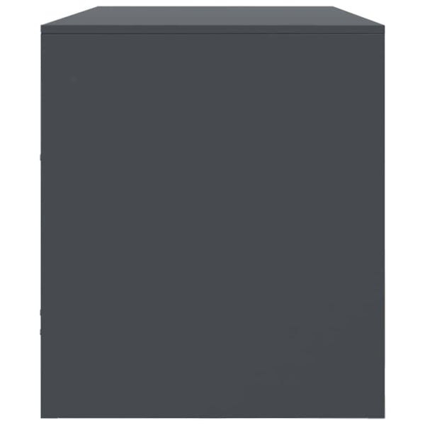 Anthrazit TV-Schrank aus Stahl, 99 cm