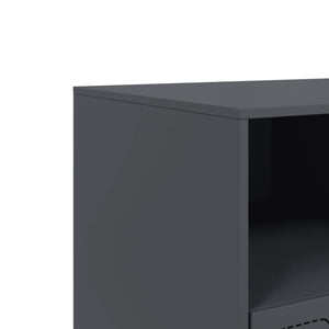 Anthrazit TV-Schrank aus Stahl, 99 cm