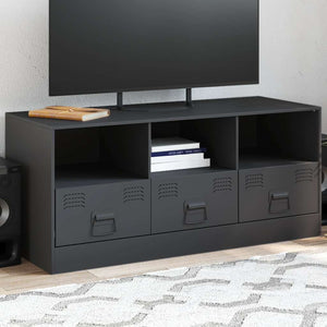 Anthrazit TV-Schrank aus Stahl, 99 cm