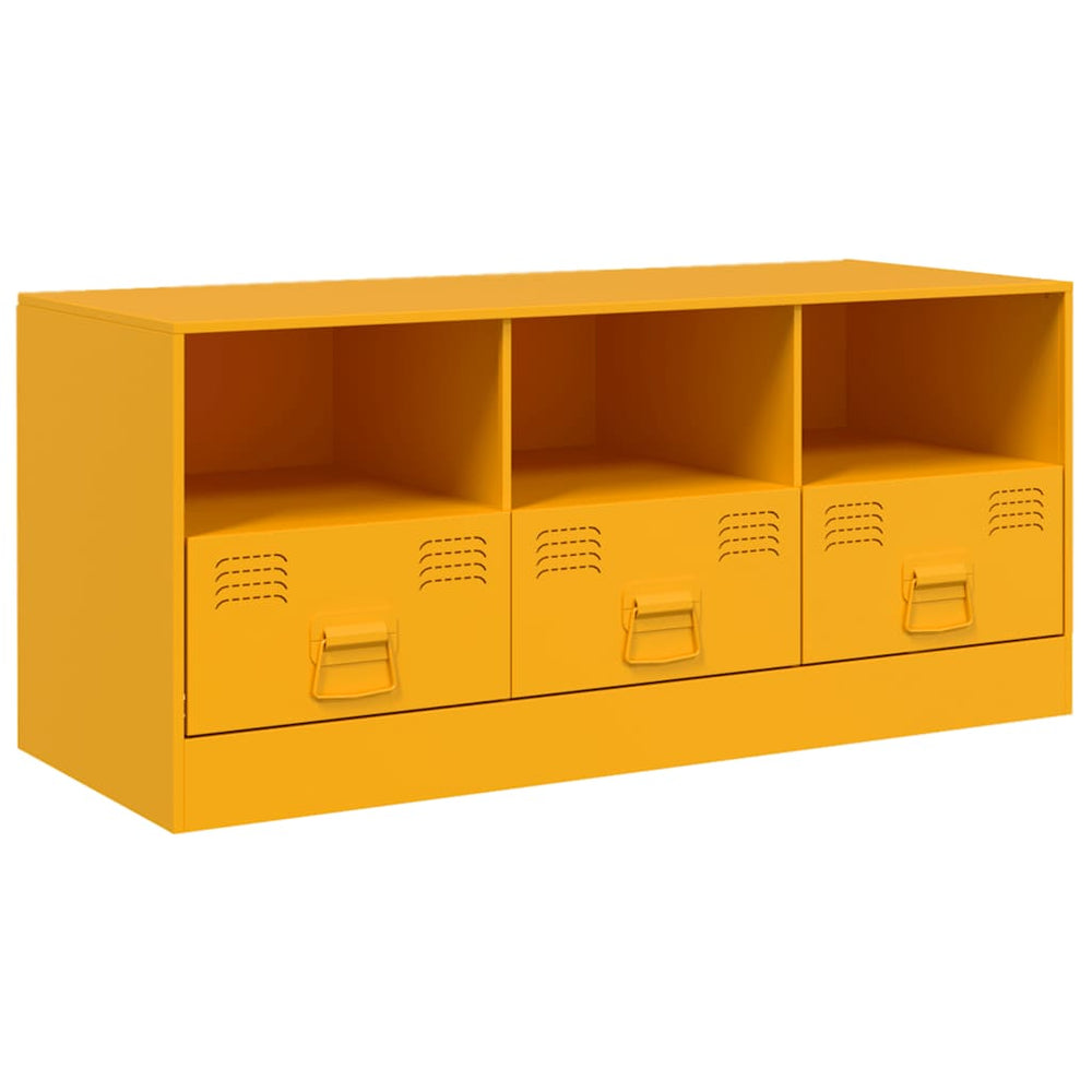 TV-Schrank Senfgelb Stahl 99 cm