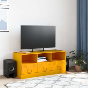 TV-Schrank Senfgelb Stahl 99 cm