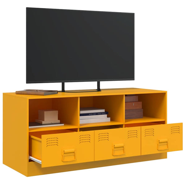 TV-Schrank Senfgelb Stahl 99 cm